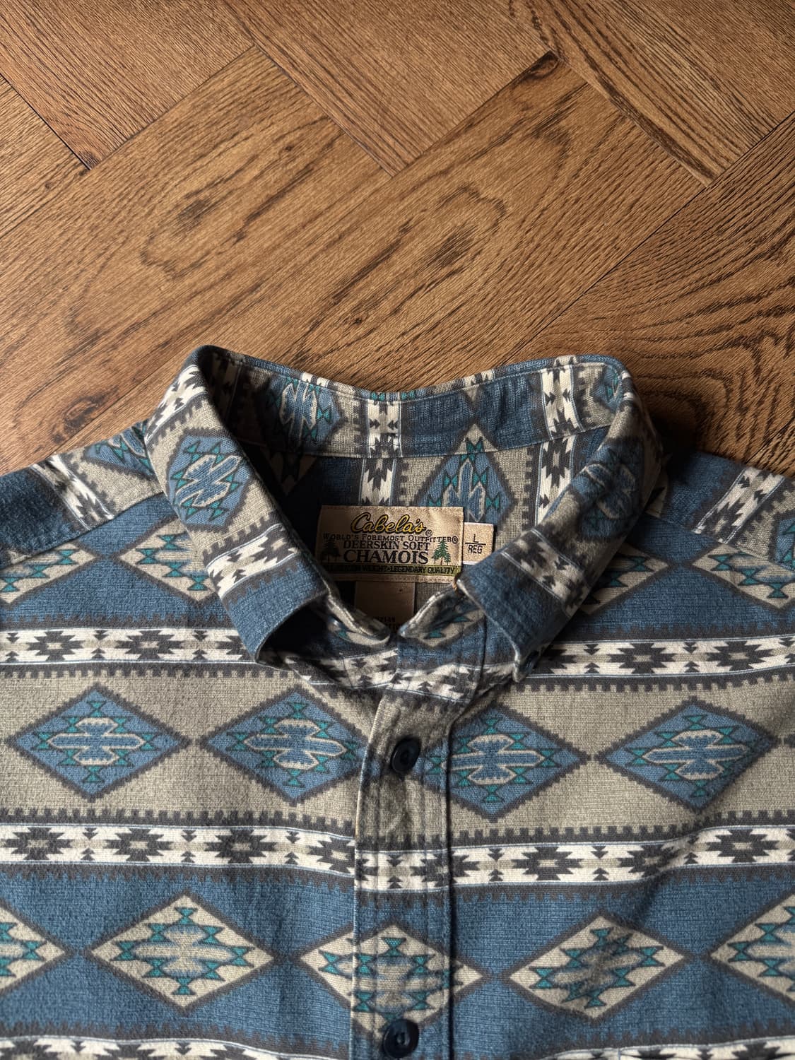 [L]USA 빈티지 아즈텍 패턴 샤모아 헌팅 셔츠 상품이미지2