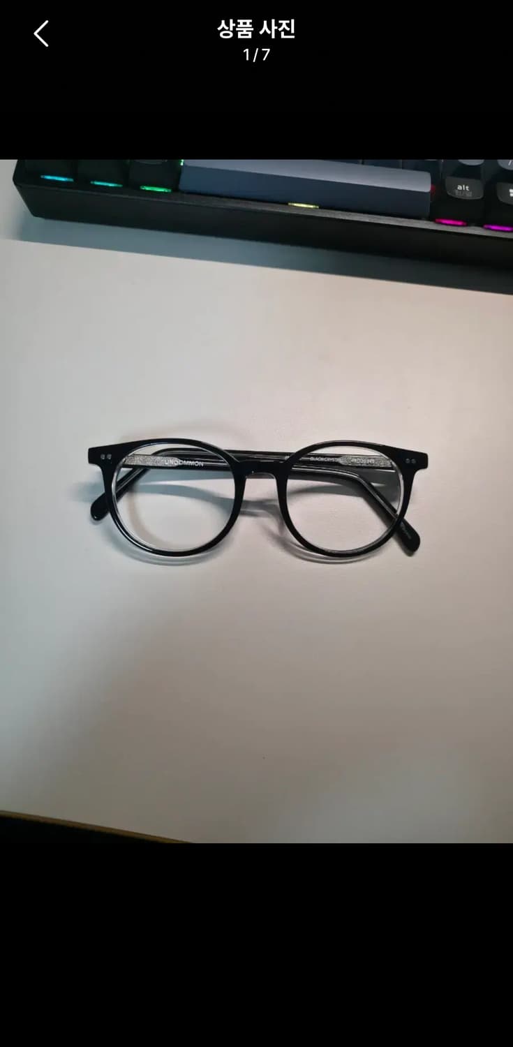 언커먼 아이웨어 ambler 블랙 크리스탈 상품이미지1