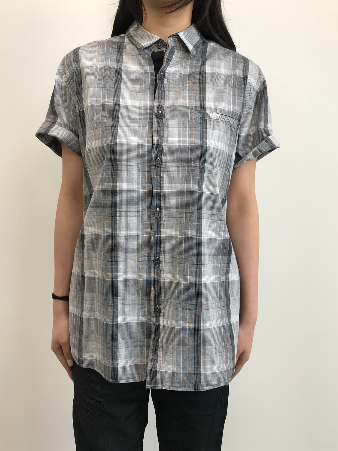DKNY Check Short Sleeve Shirt 상품이미지2