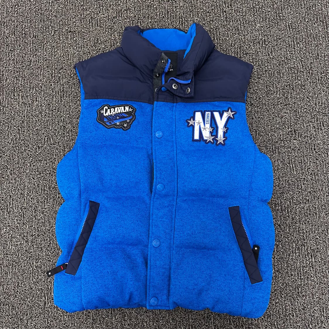 MLB 엠엘비 패딩 조끼 블루 100(L) 상품이미지1