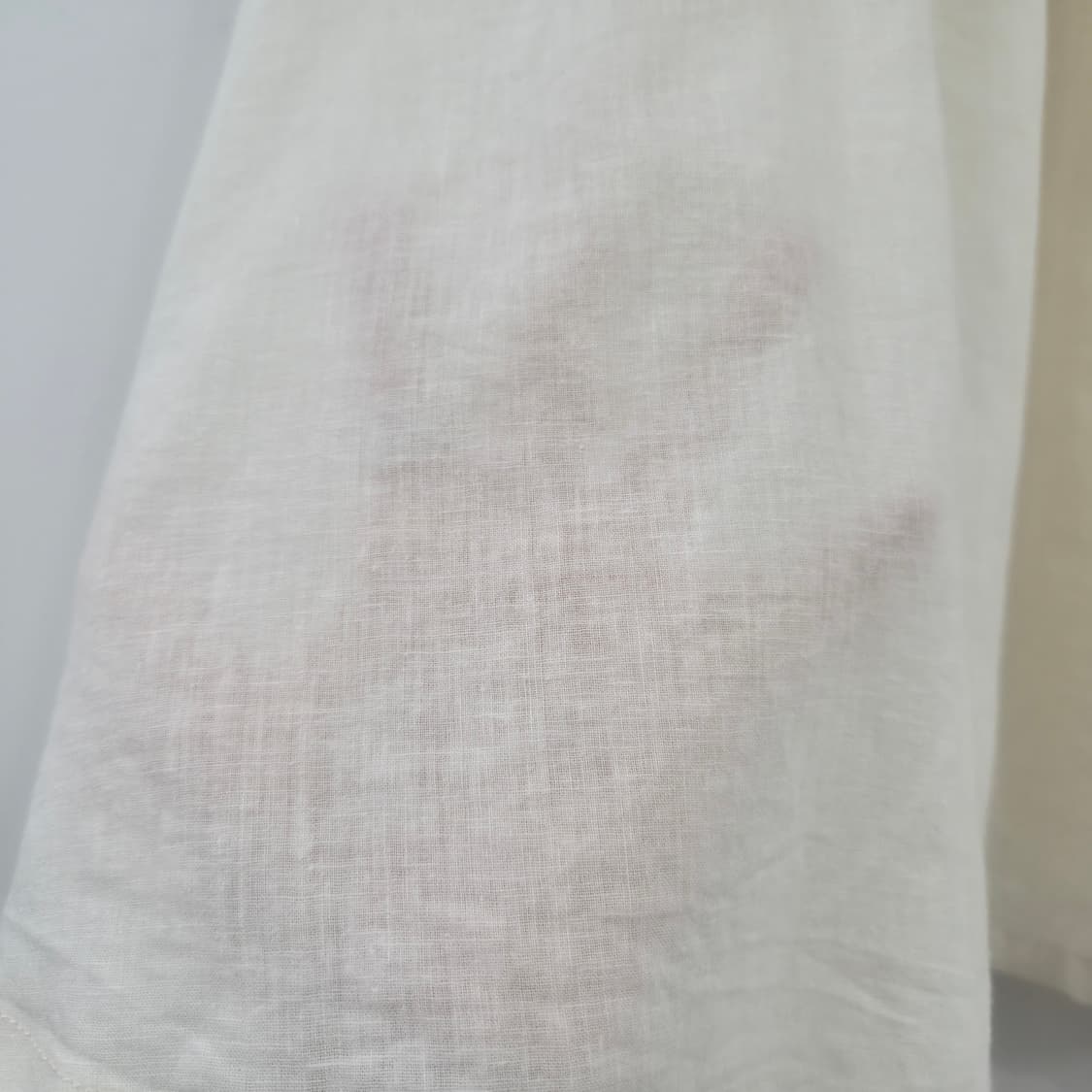 earth 린넨 코튼 플라워 니트장식 내추럴 슬리브리스 원피스 상품이미지9