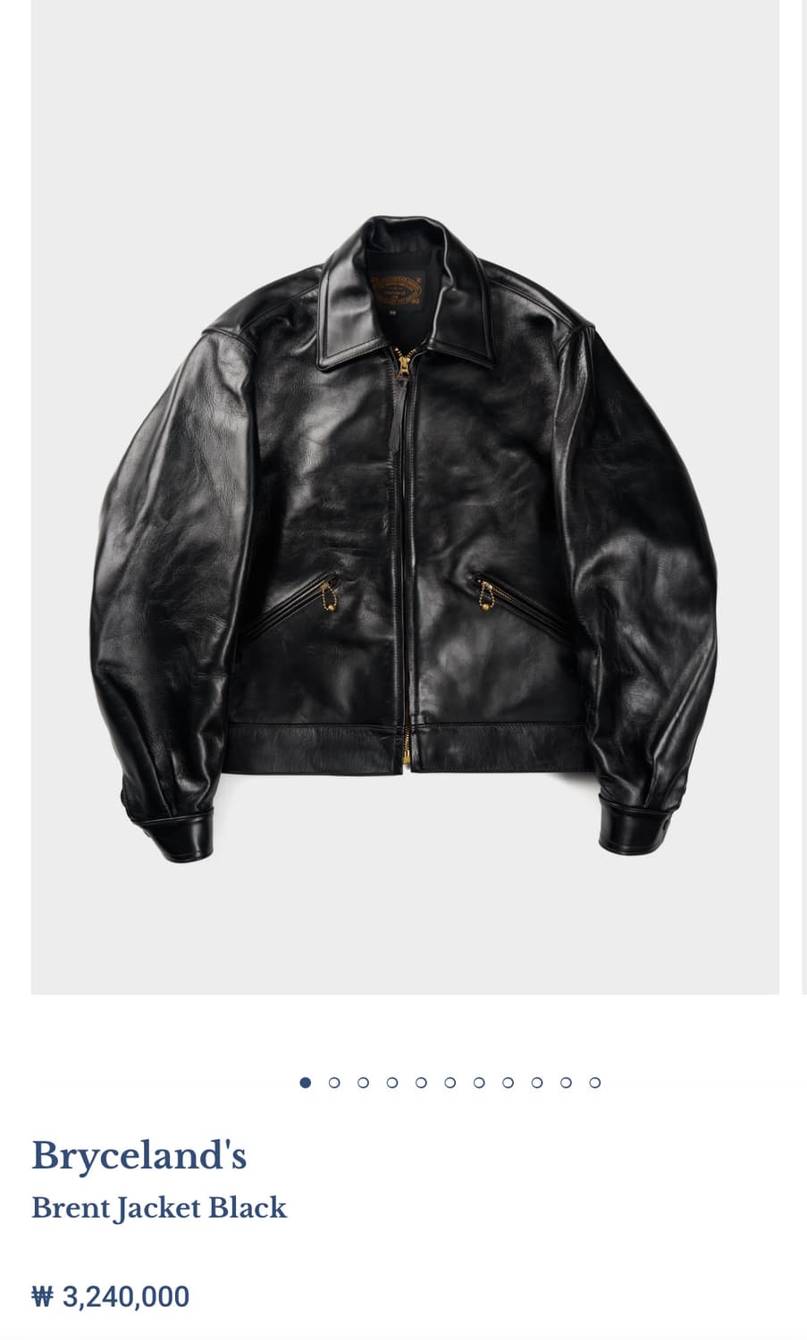 브라이슬랜드 브렌트 홀스하이드 자켓 44사이즈 상품이미지1