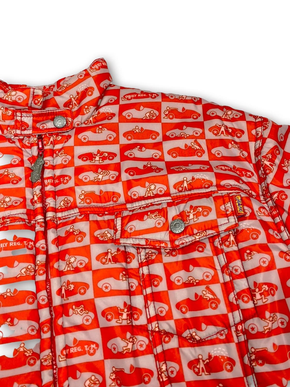 오일릴리 레드프린팅 패딩 상품이미지3