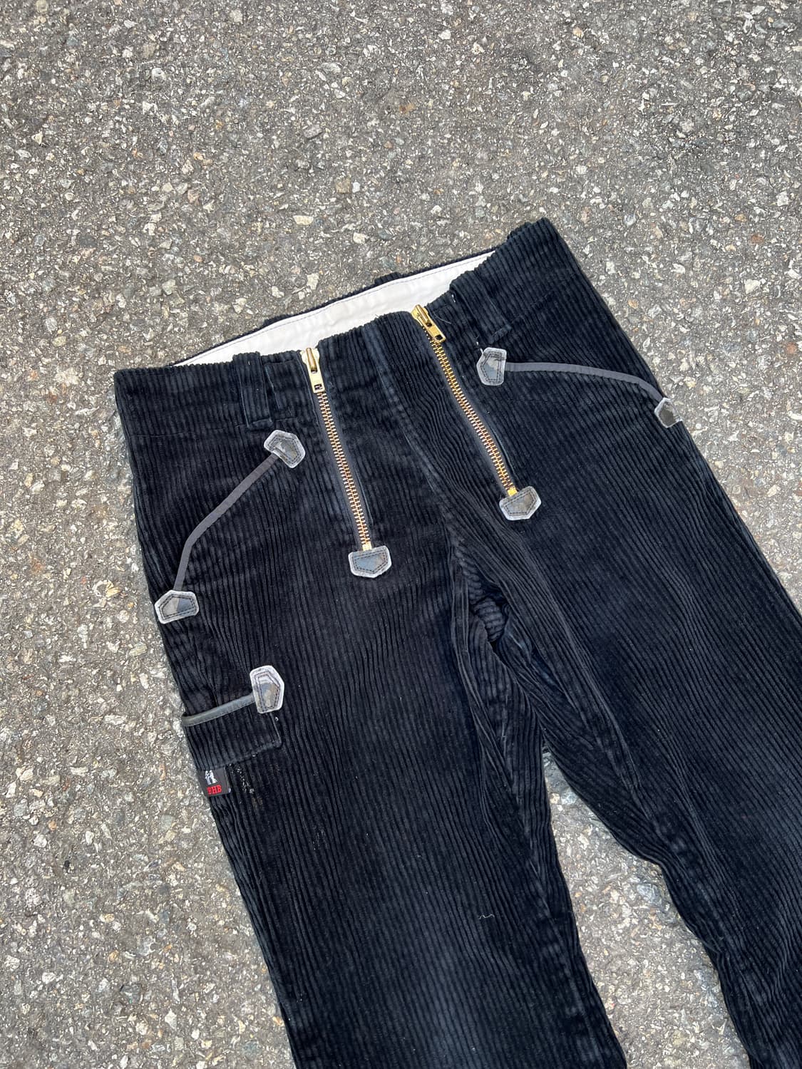 80s GERMANY BLACK CORDUROY 코듀로이 플레어팬츠 상품이미지5