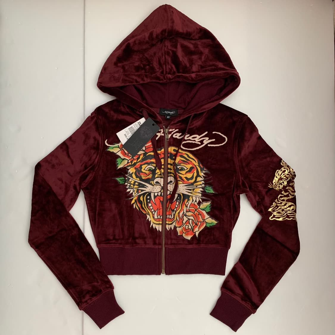 [새제품] 에드 하디 벨루아 벨벳 후드집업 상품이미지2