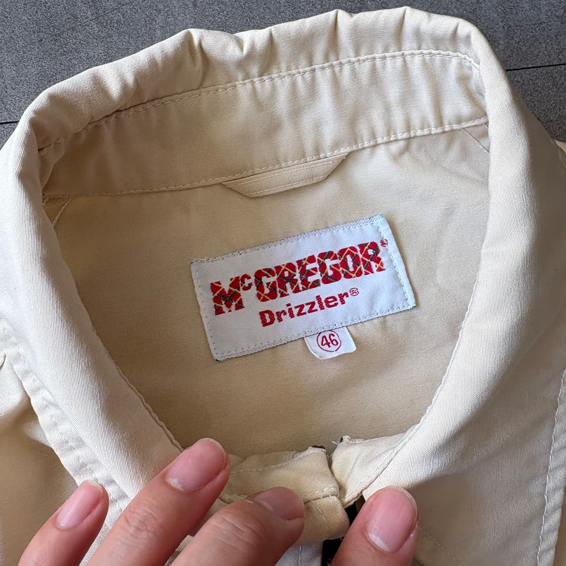 70년대 생산 맥그리거 드리즐러 연베이지 자켓 상품이미지4