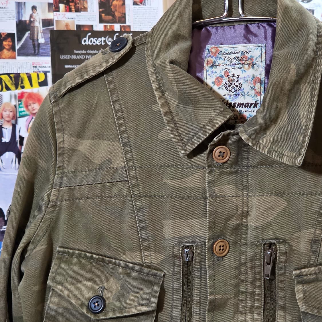 JPN KISSMARK 밀리터리 카모 필드자켓 상품이미지3
