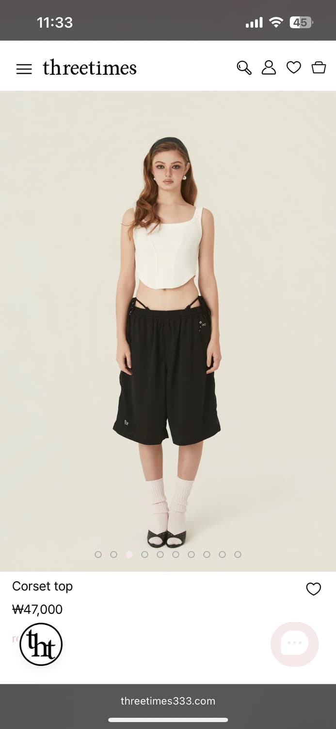 쓰리타임즈 corest top 상품이미지4