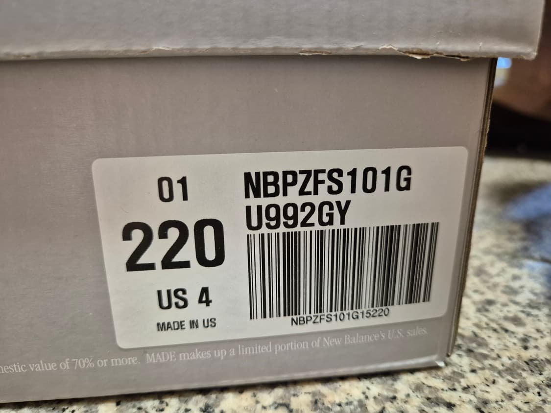 뉴발란스 992 gray 220사이즈 (U992GY) 상품이미지3