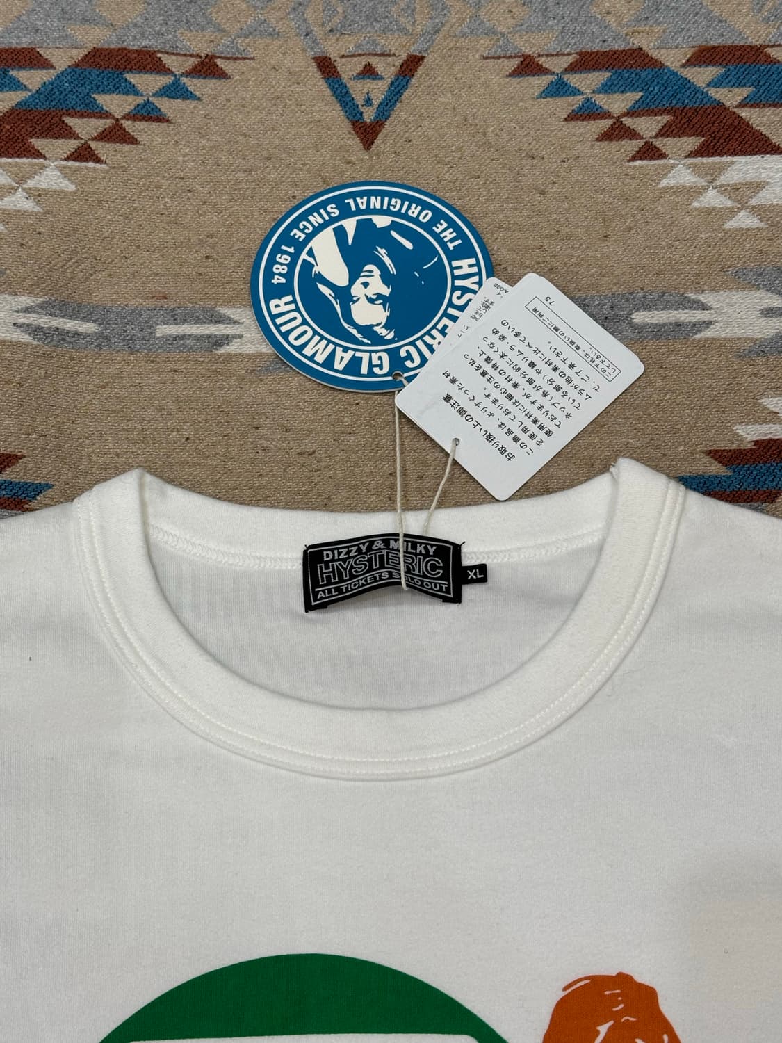 [XL] 히스테릭 글래머 H 아워스 티셔츠 화이트 상품이미지2