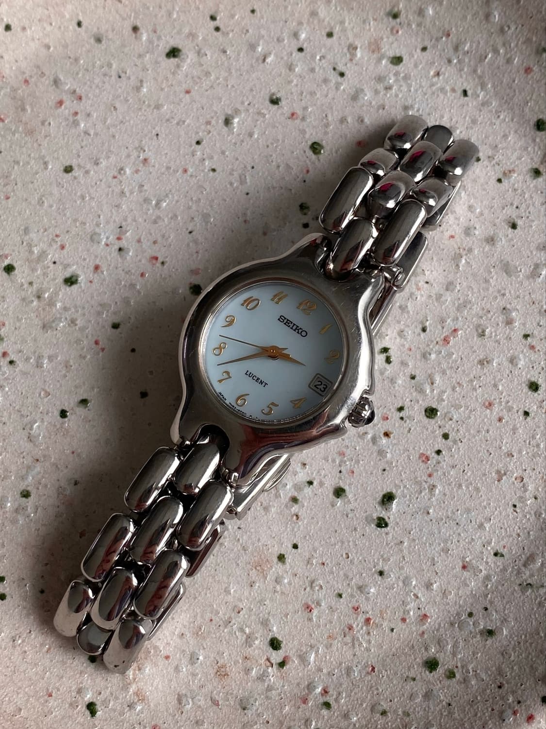 Seiko 세이코 lucent 루센트 데이트 라이트블루 쿼츠 상품이미지5