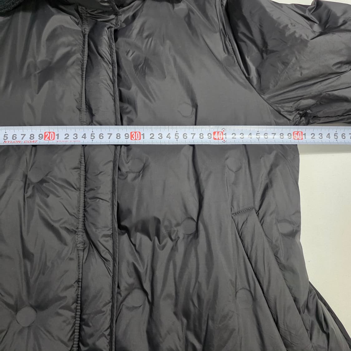 0722 KOOKAi쿠카이 니트카라 오리털 롱패딩 블랙 66사이즈 상품이미지4