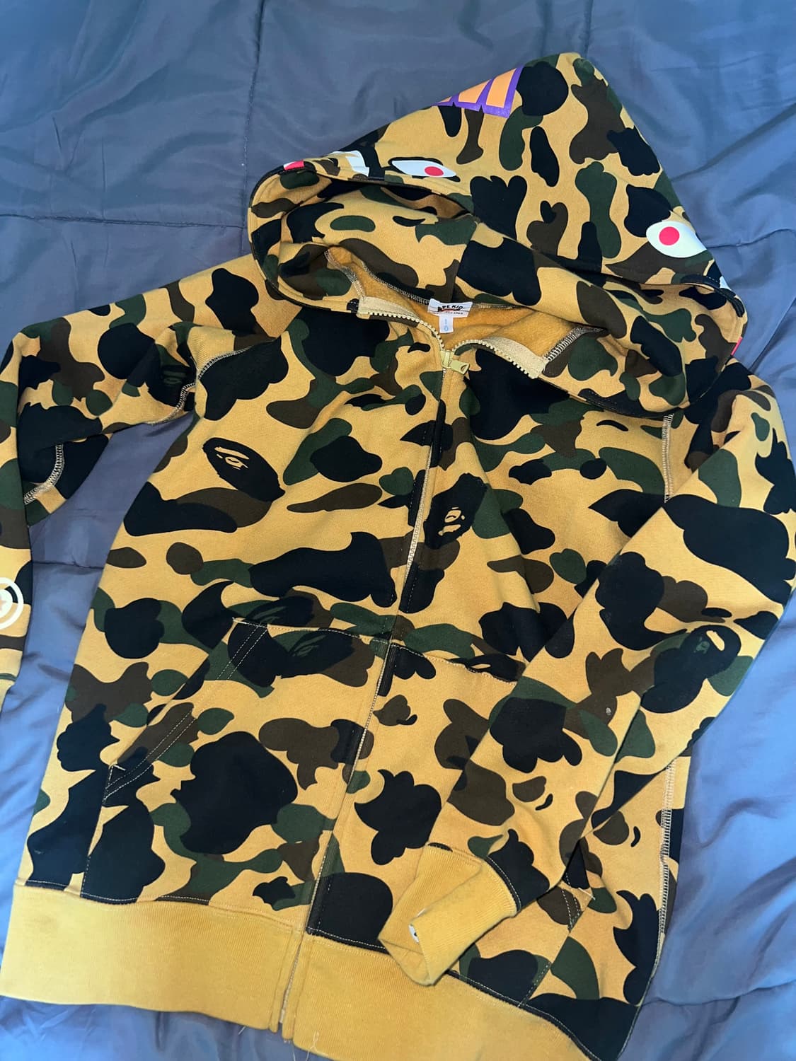 베이프키즈 샤크후드집업 160 황계 정품 상품이미지1