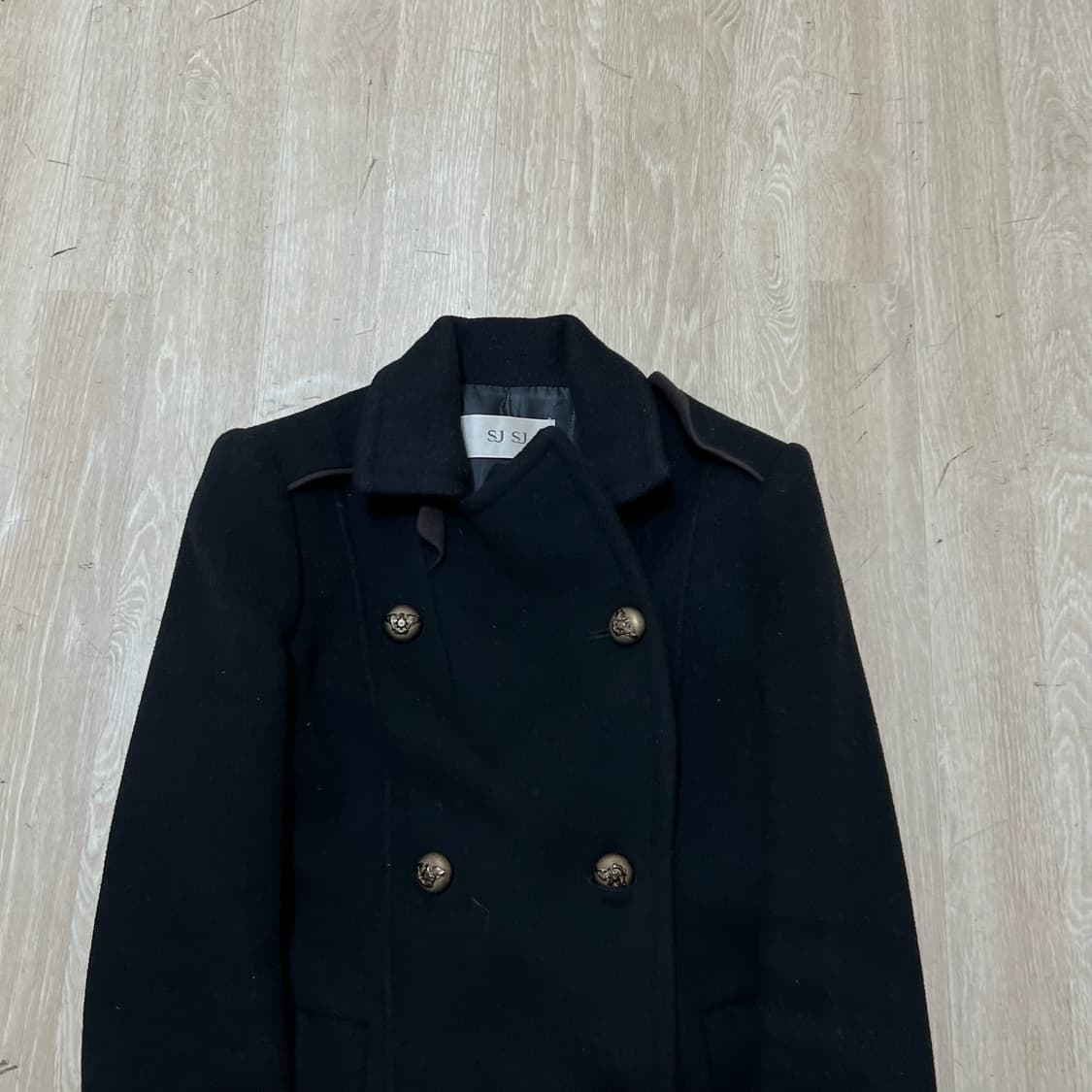 한섬 SJSJ 여성 모직 금장 더플코트 44-55  상품이미지2