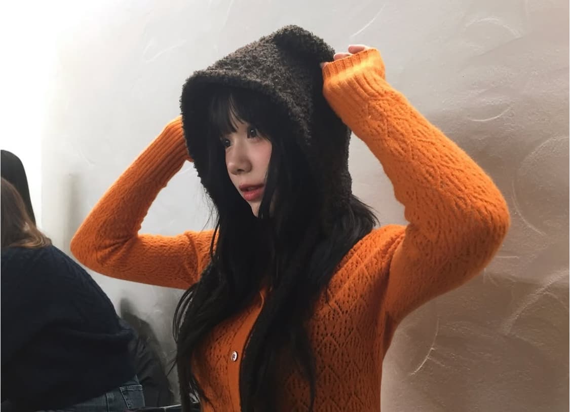 주황 니트 빈티지 상품이미지1