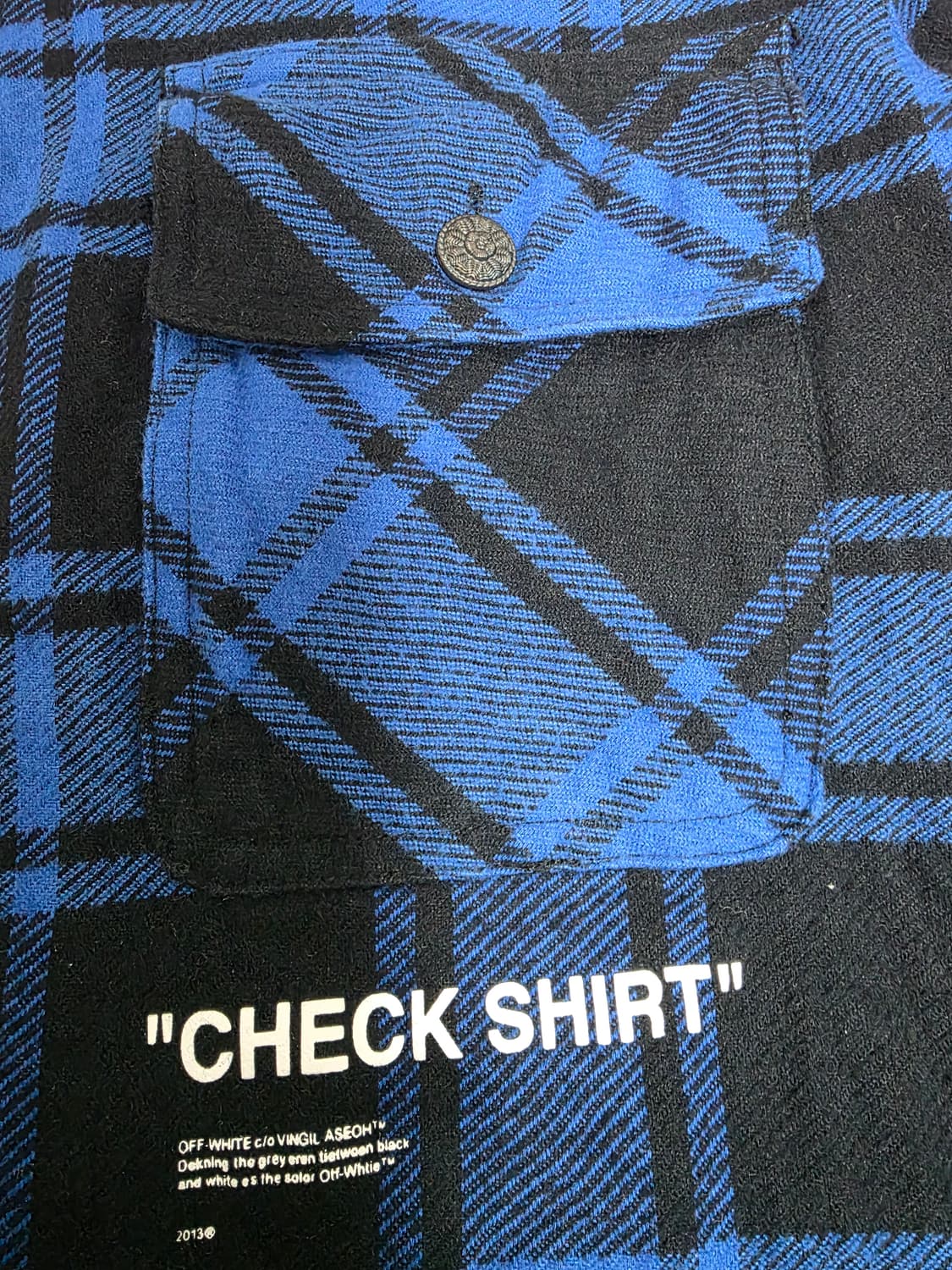 오프화이트 18FW 플란넬 셔츠 M 상품이미지5