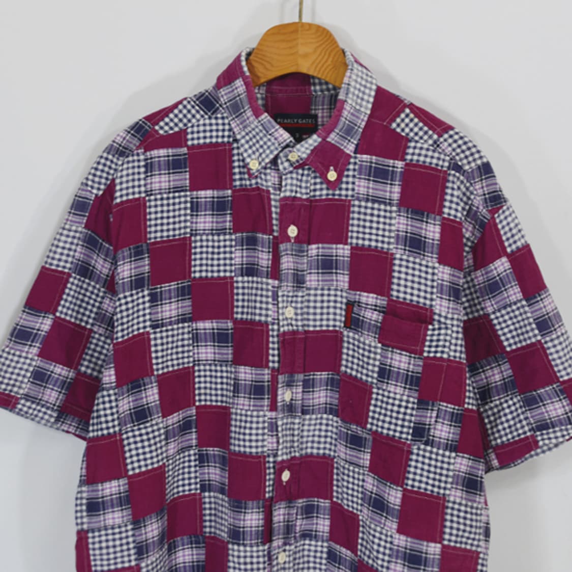 PEARLY GATES 패치워크셔츠 상품이미지3