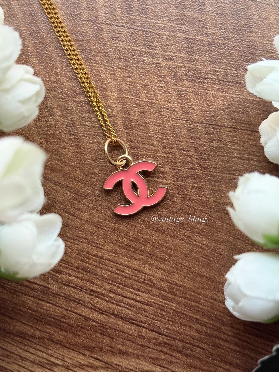 샤넬 심플 미니 로고 골드 목걸이 상품이미지4
