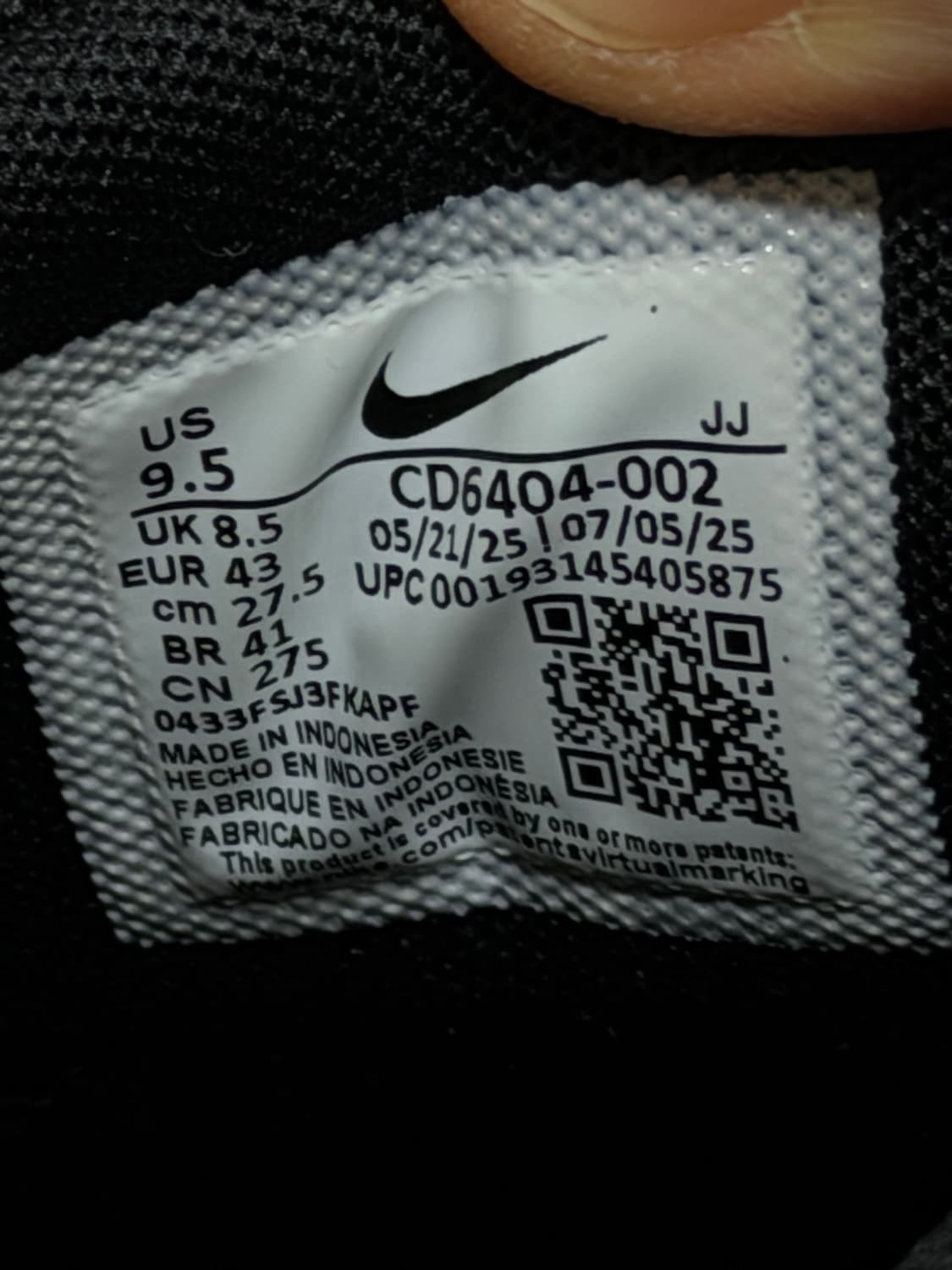 나이키 p-6000블랙 275 상품이미지10