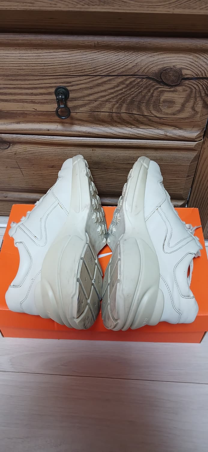 정품 구찌 라이톤 레더 스니커즈(260mm)  상품이미지8