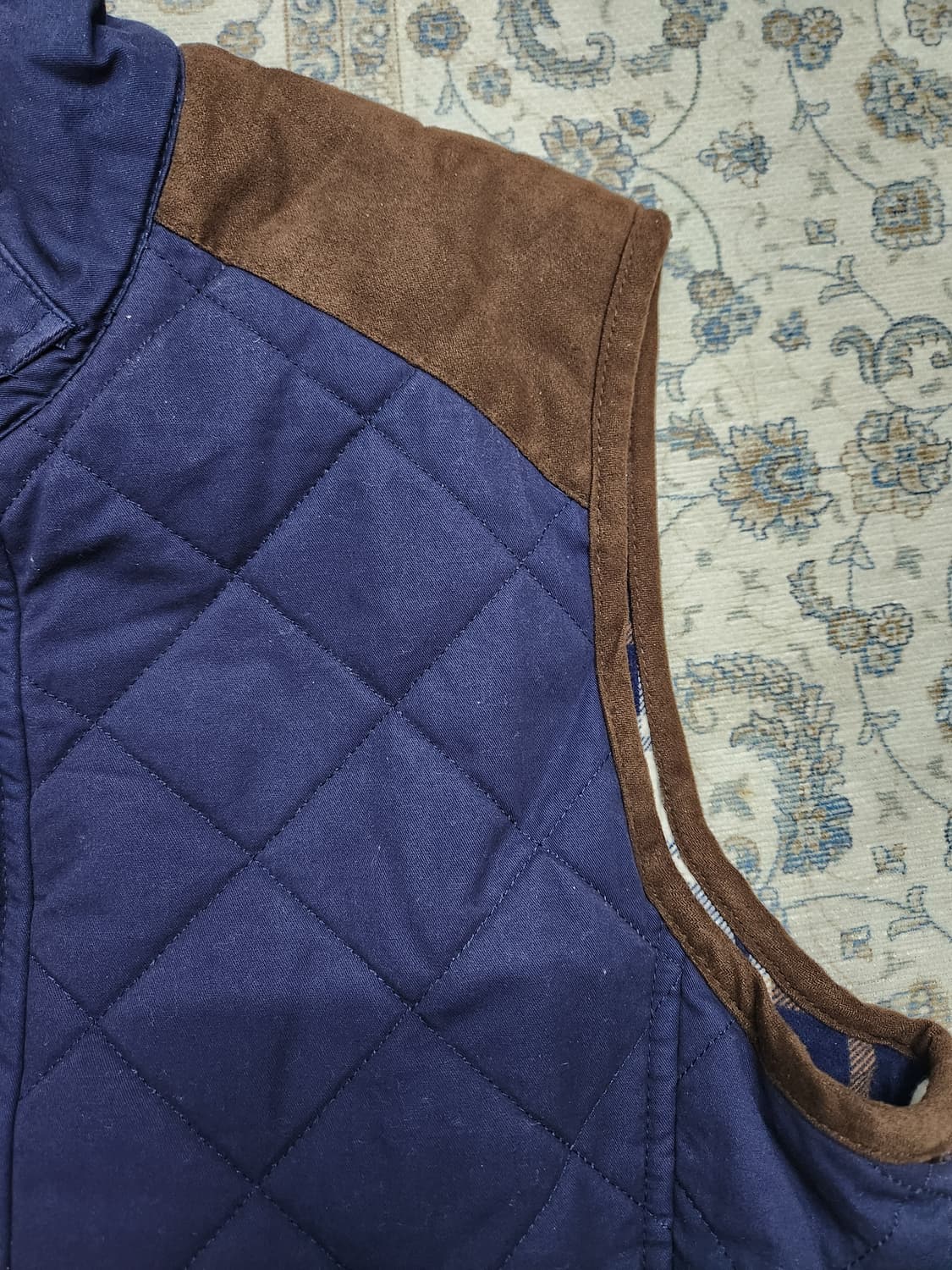 런던포그 네이비 퀼팅 조끼 패딩 베스트 M 상품이미지3