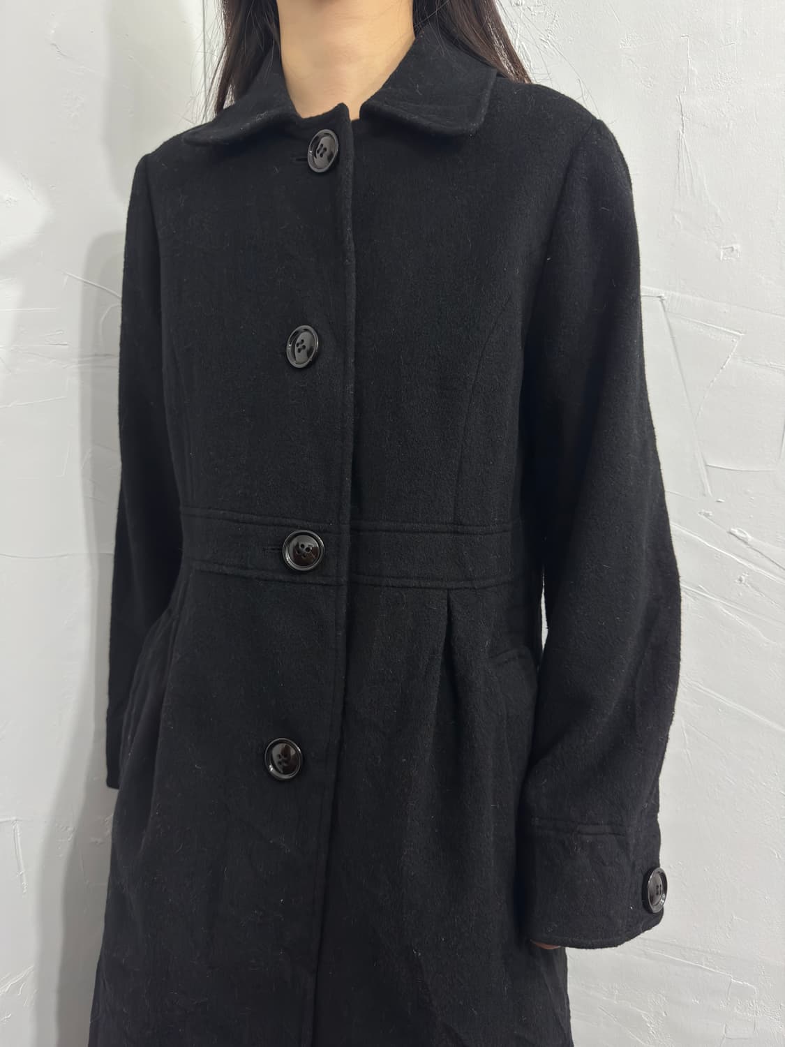 article black button wool coat 상품이미지4