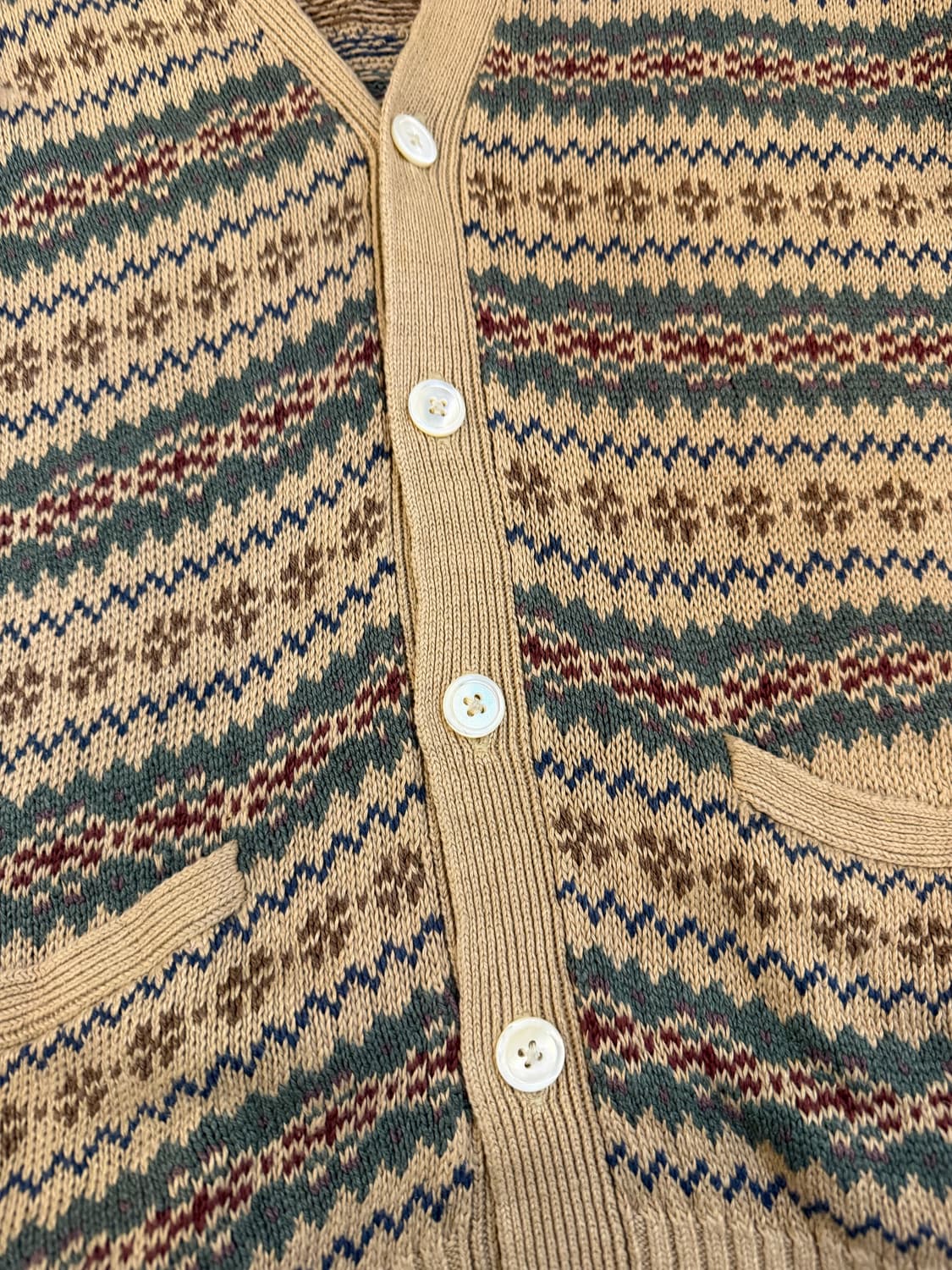 폴로 랄프로렌 실크 린넨 페어아일 니트 가디건 상품이미지2