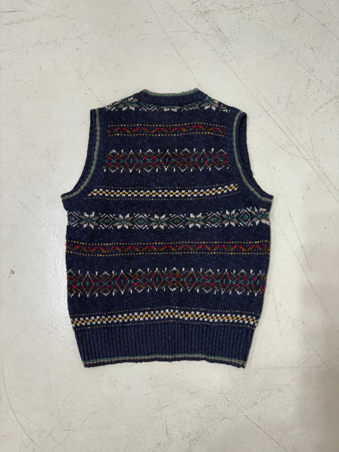 80’s LL Bean Fair isle knit  Vest. 상품이미지8