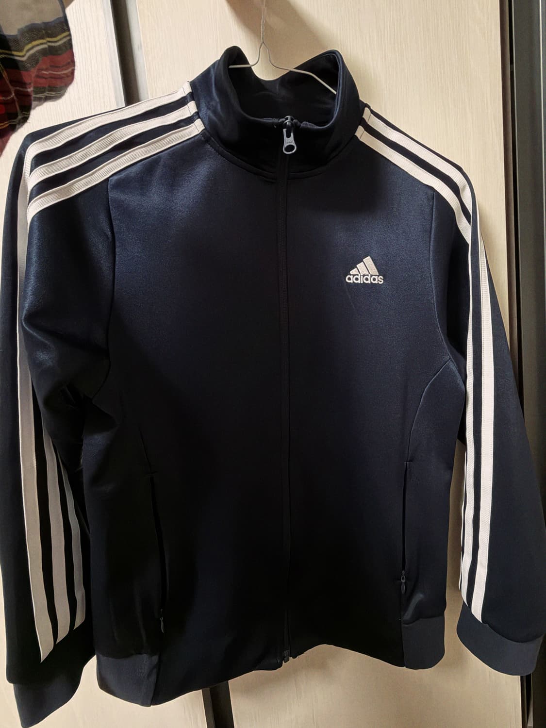 아디다스 저지 집업 트랙탑 네이비 상품이미지2