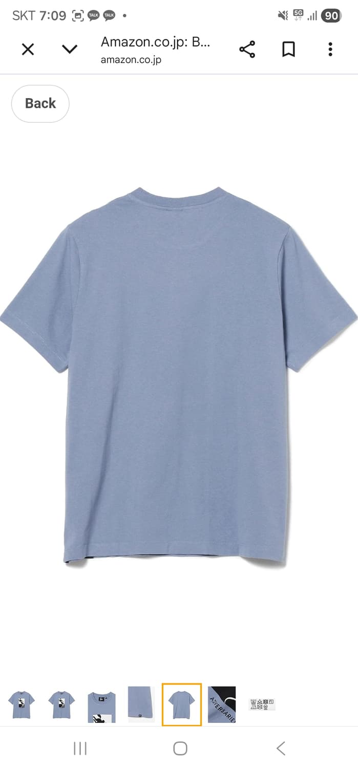 Parra (파라) 듀오톤 스카이블루 티셔츠 XXL 상품이미지4