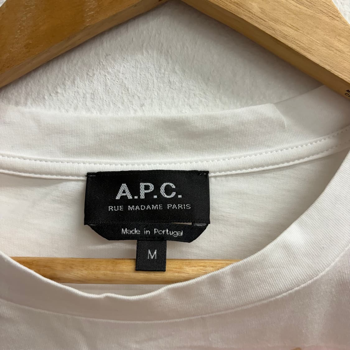 A.P.C. 프랭키 화이트 로고 긴팔 티셔츠(M) 상품이미지3