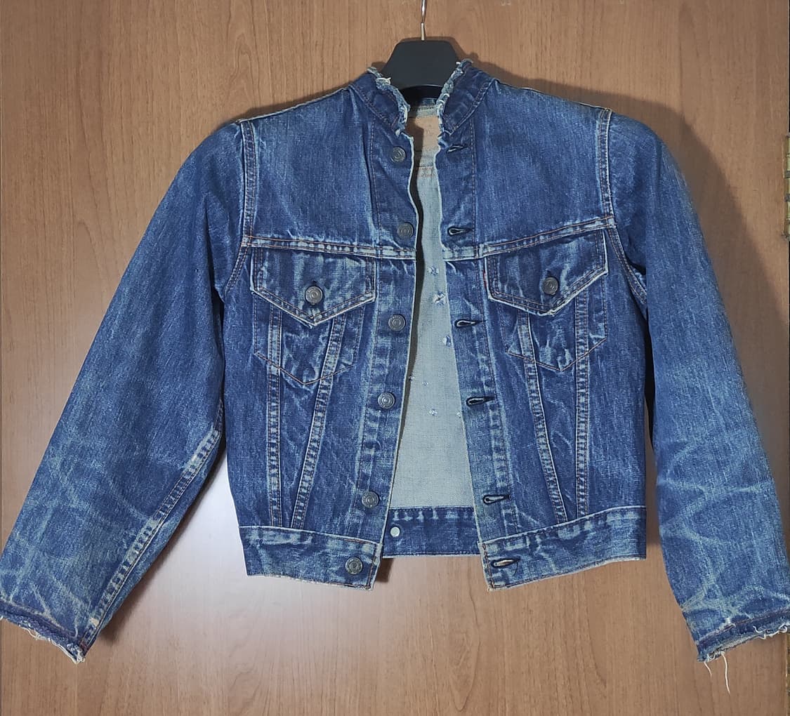 70s 리바이스 데님 자켓 빅E 매우작은사이즈 상품이미지2