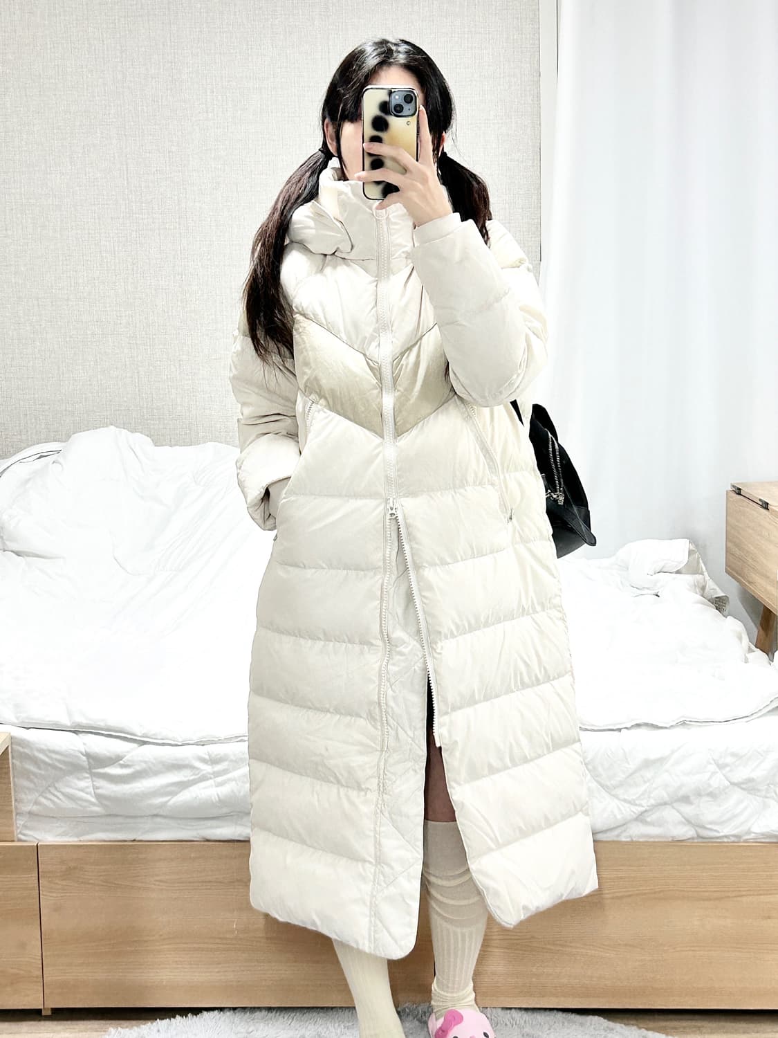 나이키 스냅로고 덕다운 투웨이 롱패딩 상품이미지2