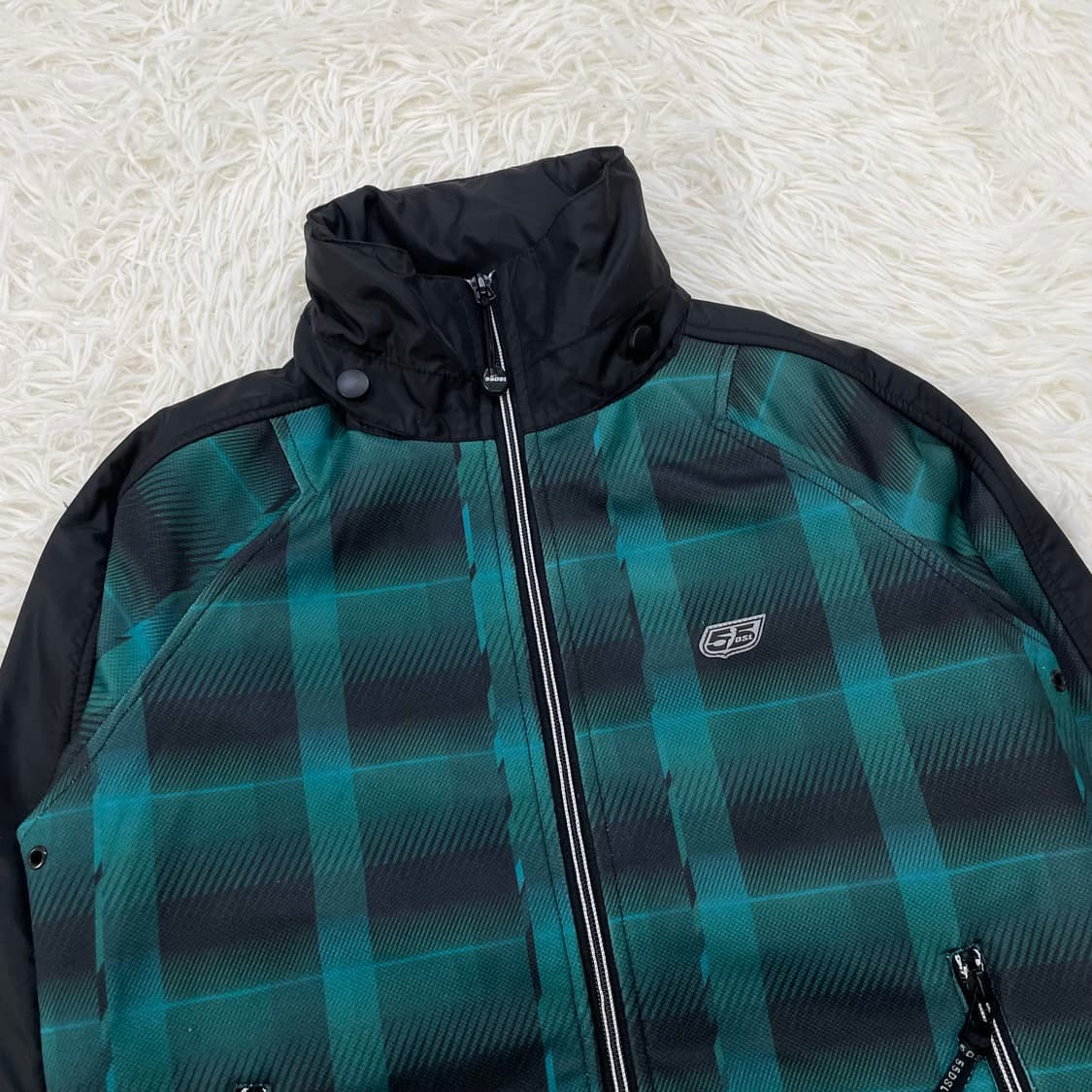 디젤 Diesel 55DSL 그린 타탄 체크 자켓 상품이미지3