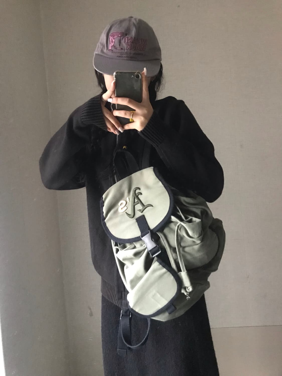 MLB 카키 복조리 백팩 상품이미지2