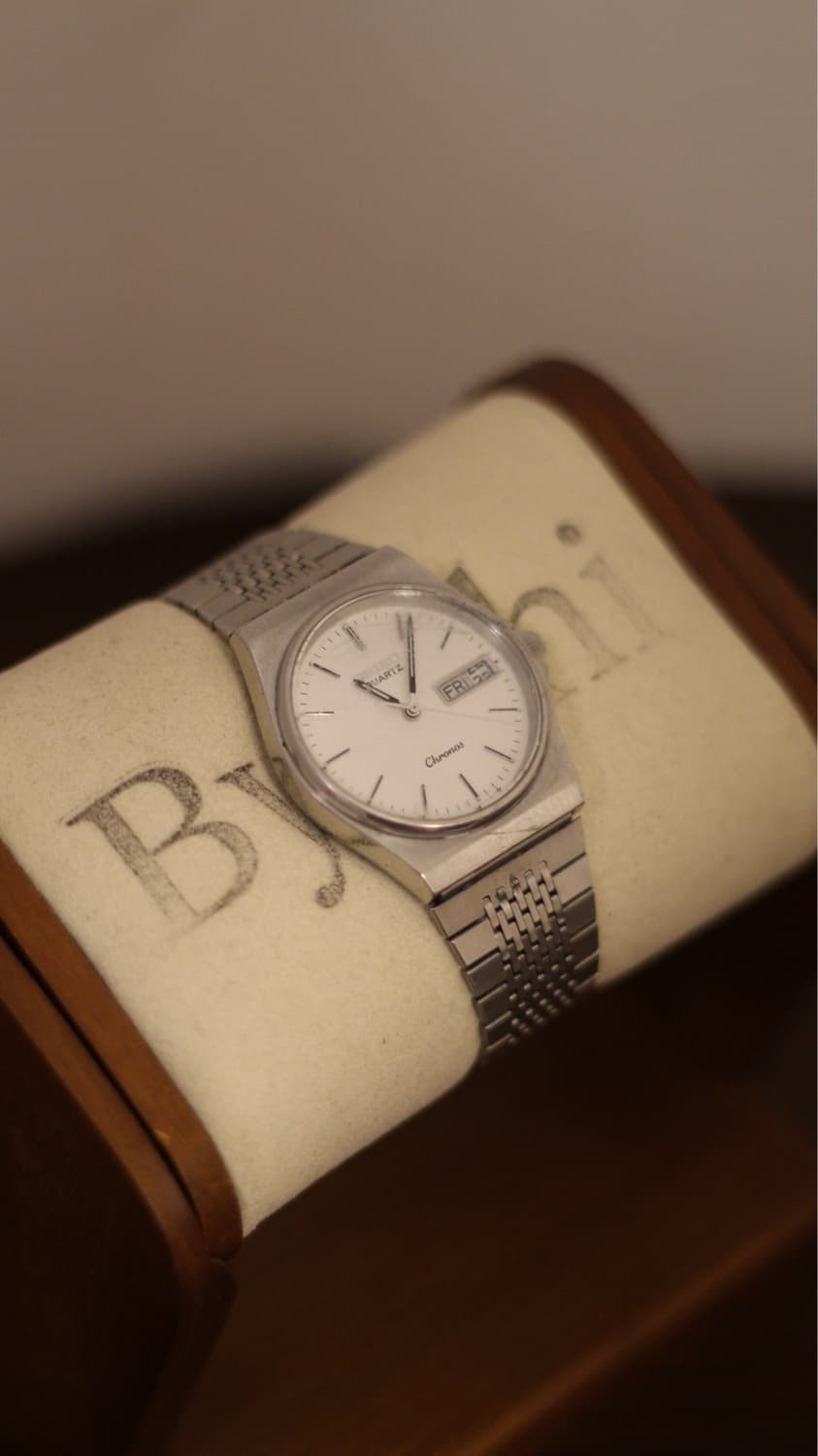 [Seiko] 세이코 크로노스데이데이트 스틸 워치 (B급) 상품이미지4