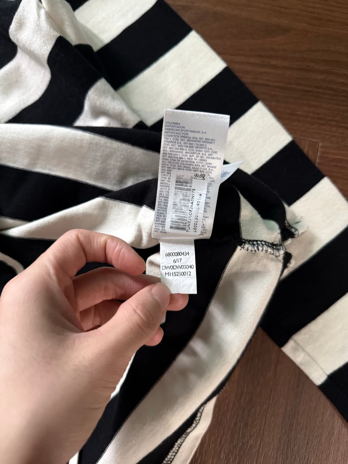 타미힐피거 로고 단가라 긴팔티 상품이미지9