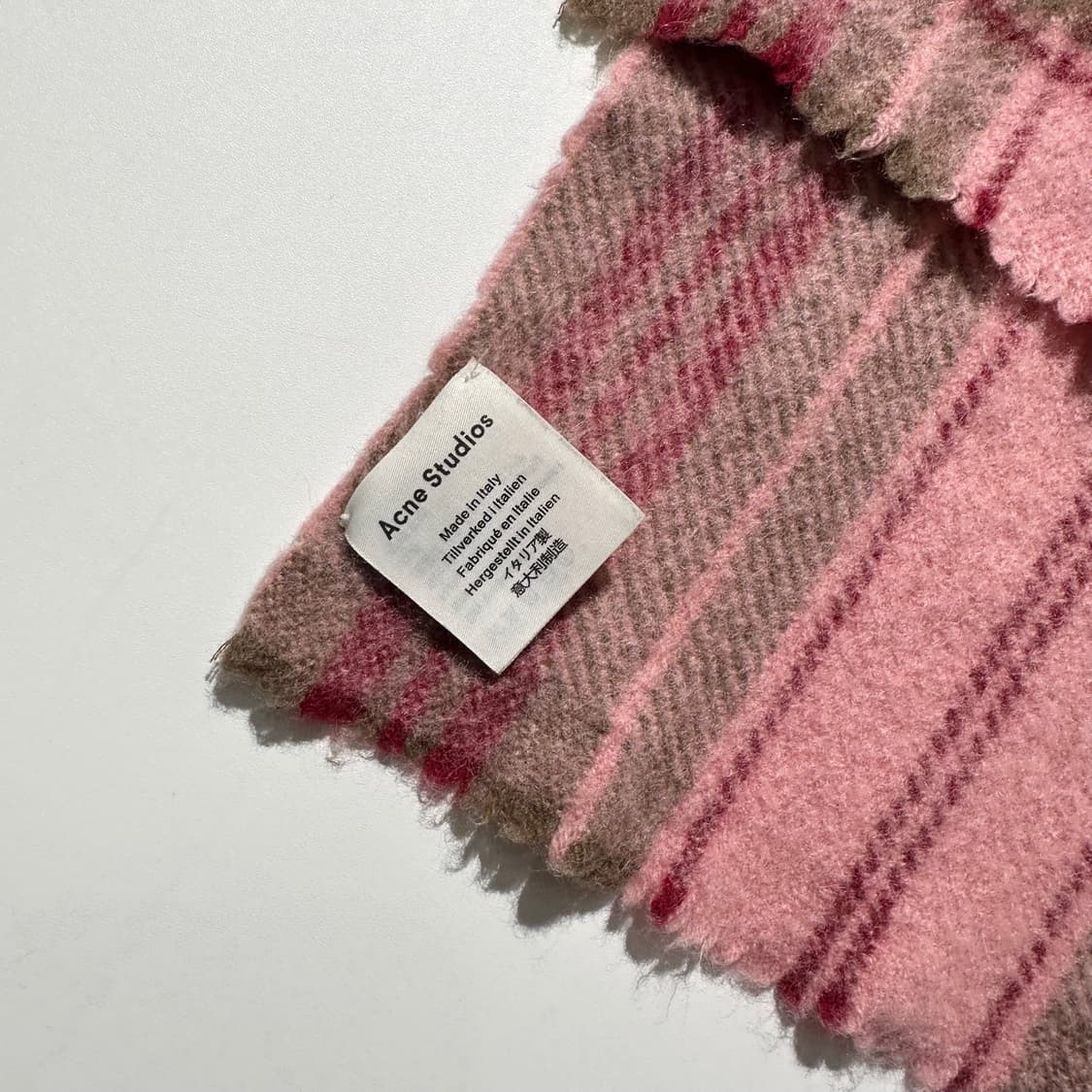 아크네 스튜디오 타탄체크 머플러 목도리 상품이미지5