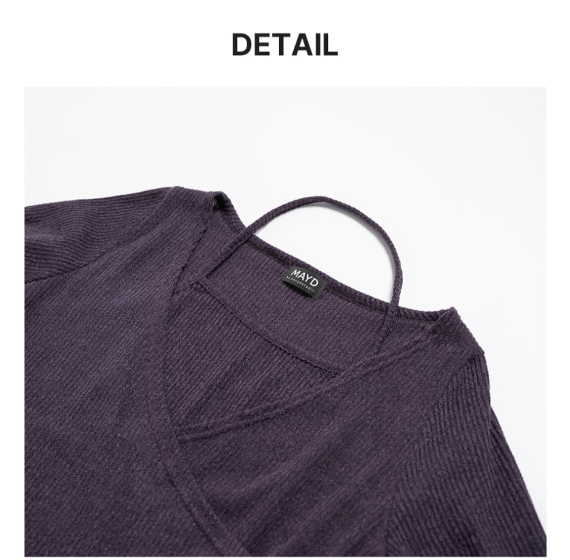 당당걸 홀터넥 니트 상품이미지3