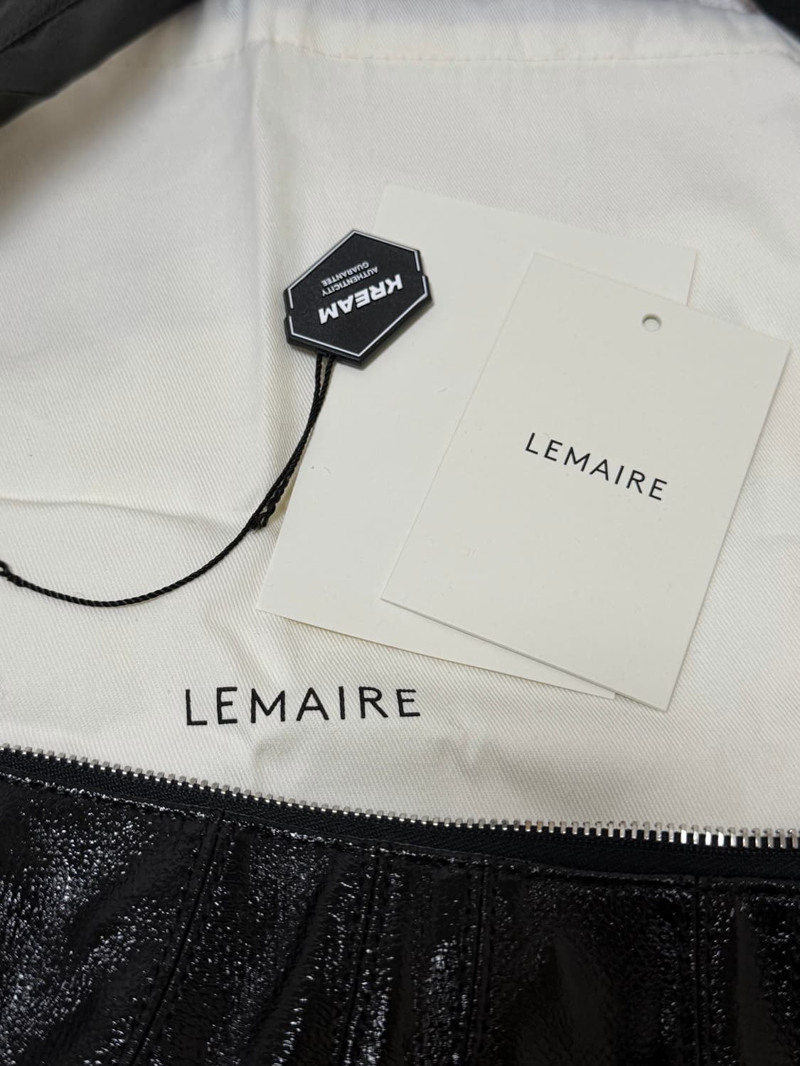 르메르 크루아상 코티드코튼 블랙 스몰 상품이미지5