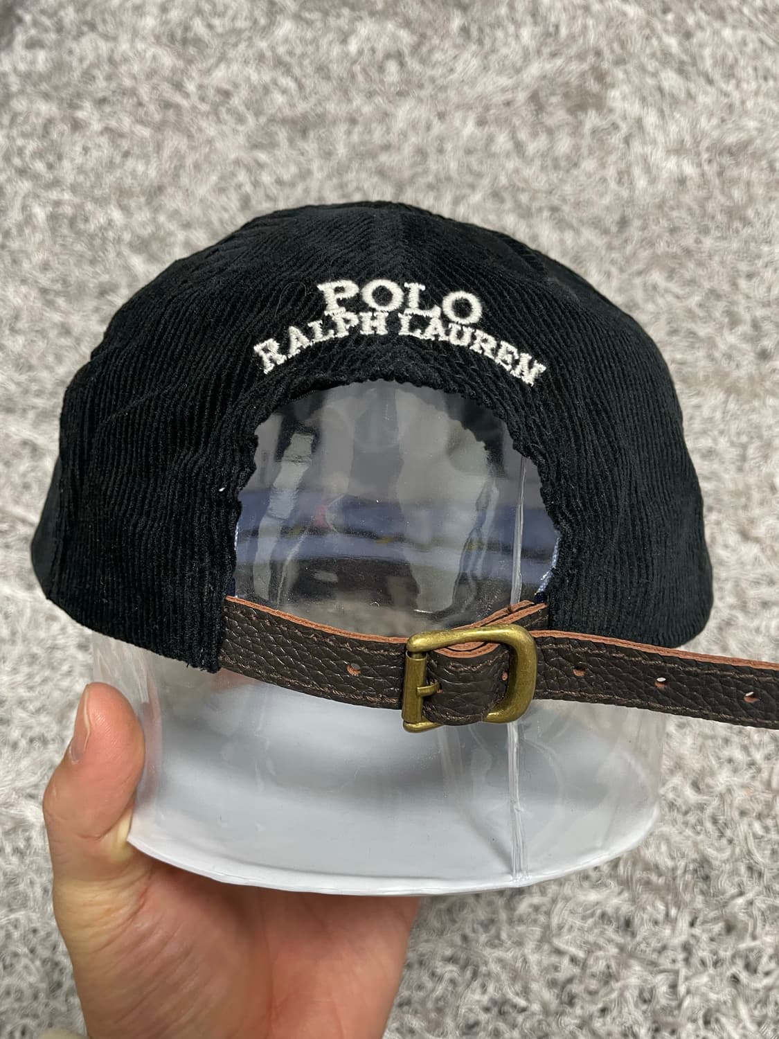 폴로Polo 컬러포니 블랙 코듀로이 캡 Free 상품이미지3