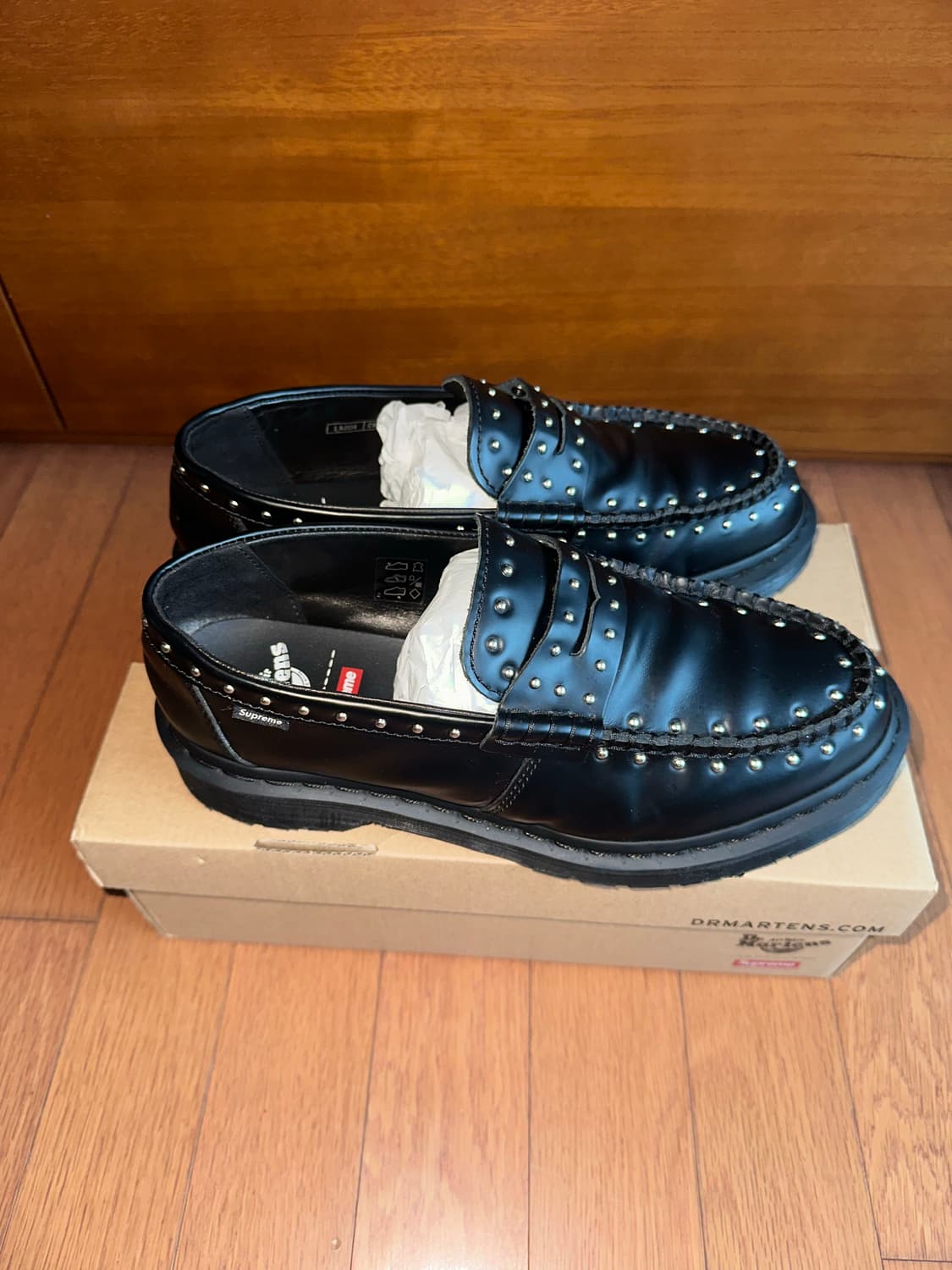[280] 슈프림 닥터마틴 스터드 펜톤 로퍼 블랙 상품이미지3