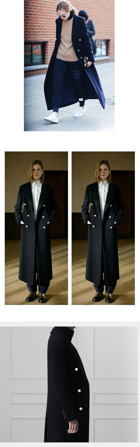 DNSR 여성 더블 롱코트 상품이미지7