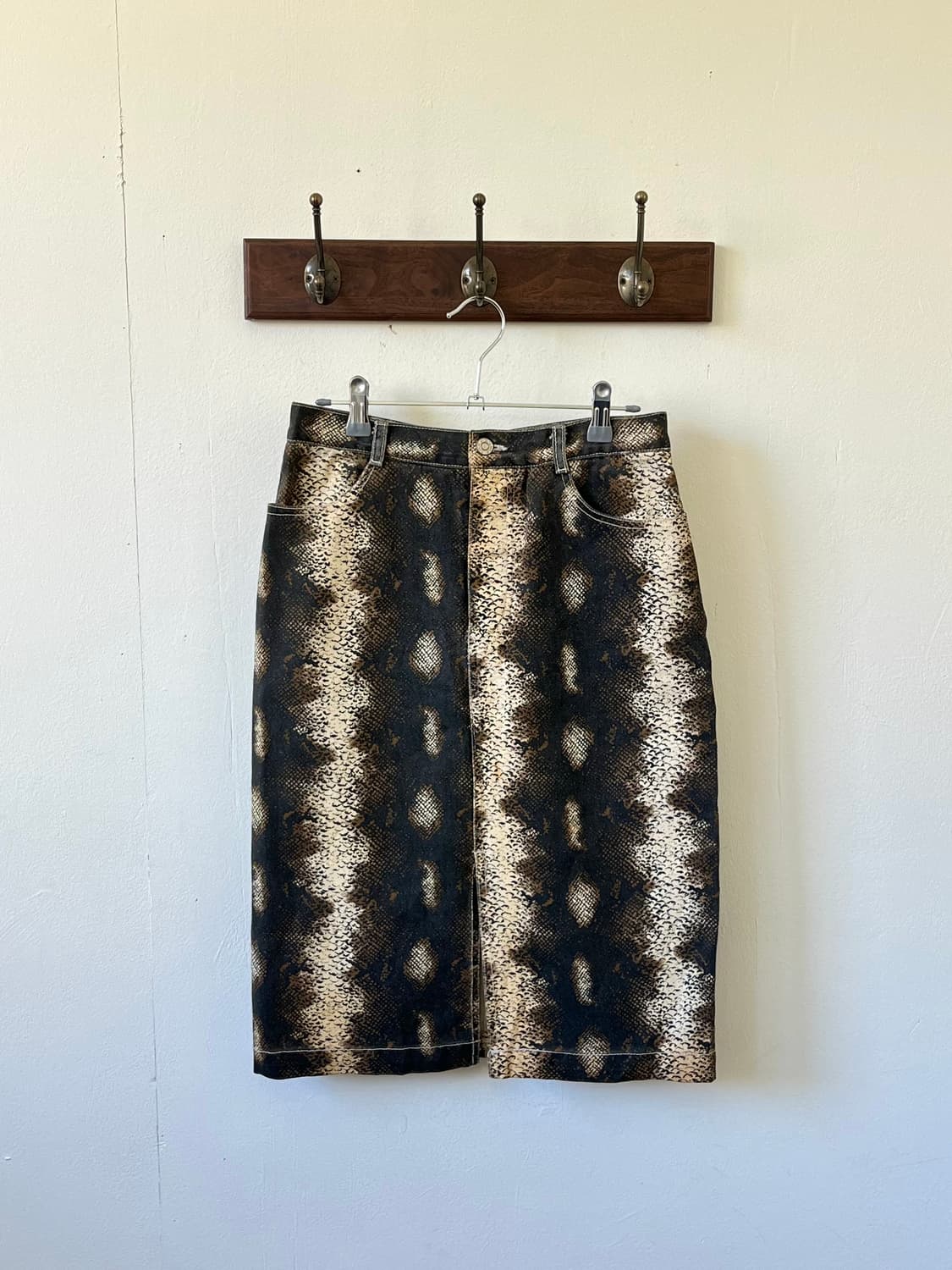 U--CASUAL 크로커다일 스커트 상품이미지1