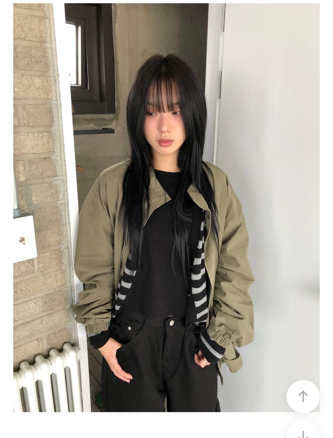 카키 투웨이 하프 필드자켓 상품이미지1