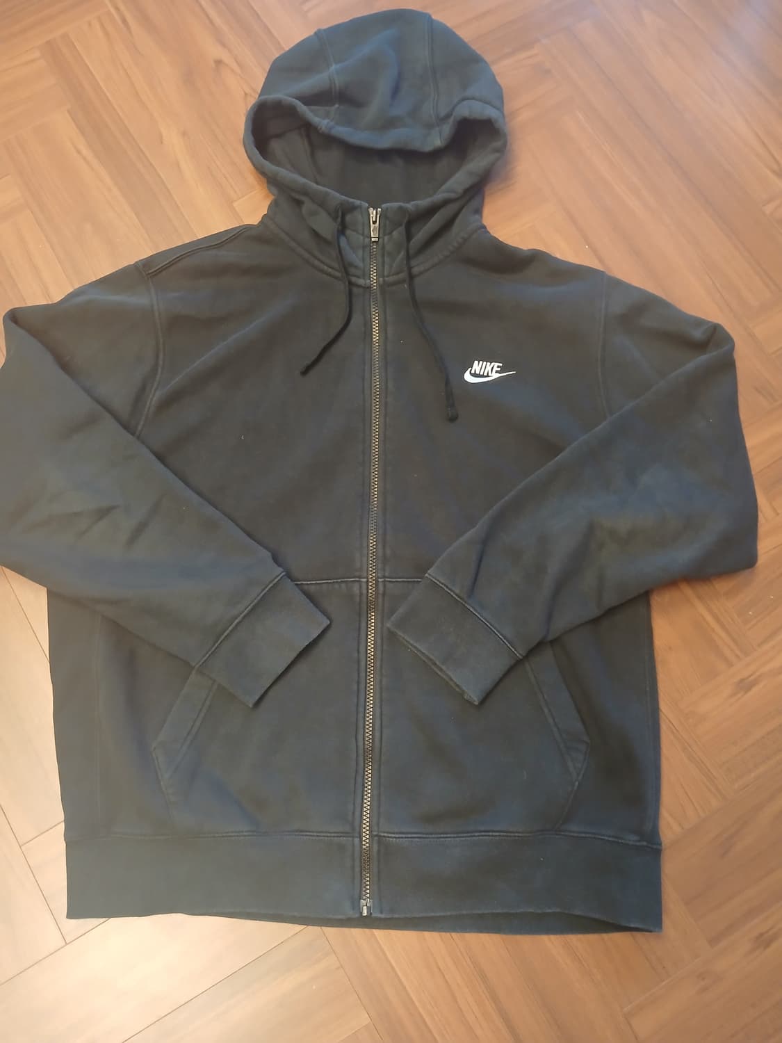 나이키 블랙 기모 후드집업 xl 상품이미지2
