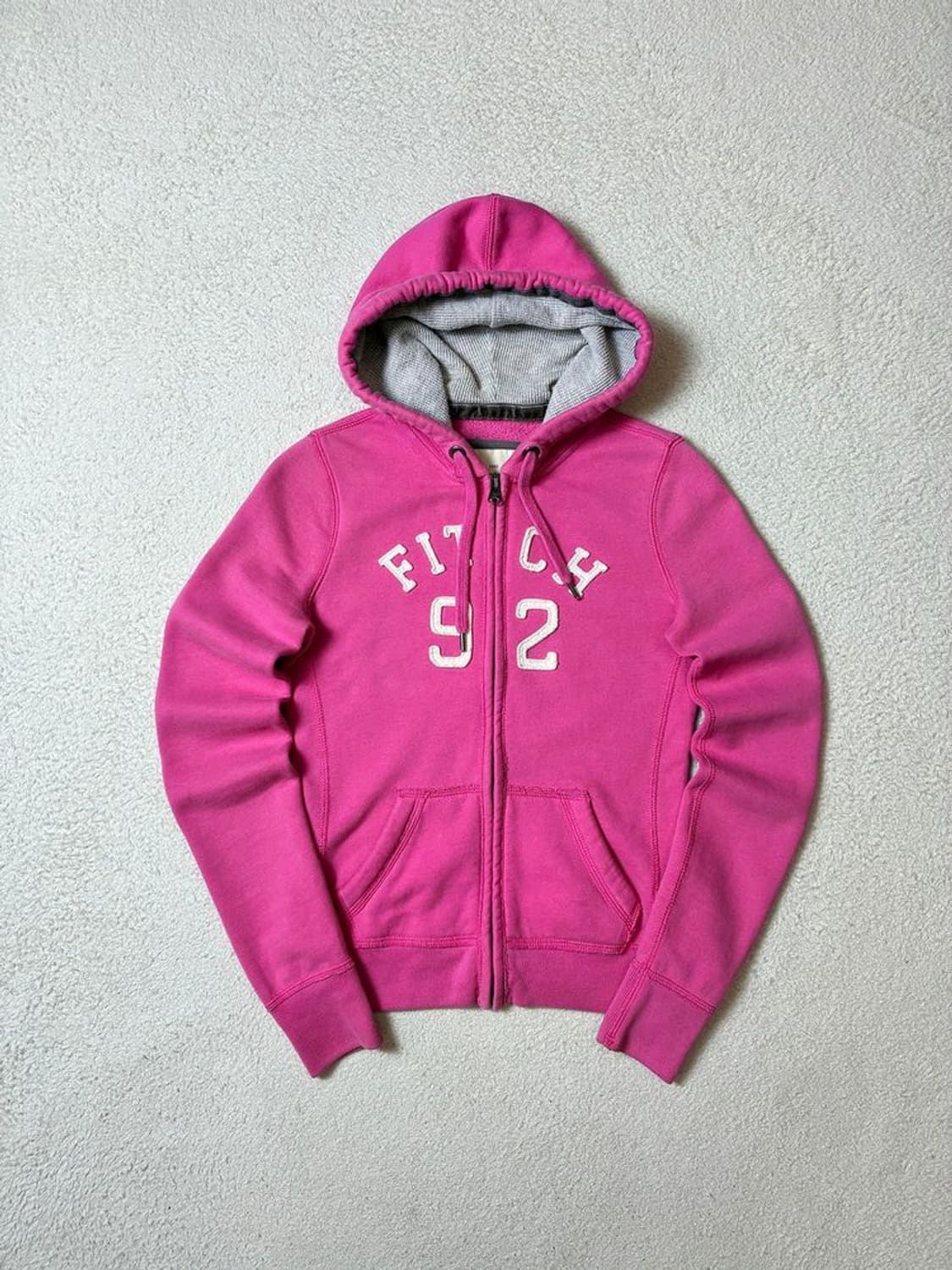 아베크롬비 00s Y2K 핑크 자수 레터링 후드 집업 PN7069 상품이미지1