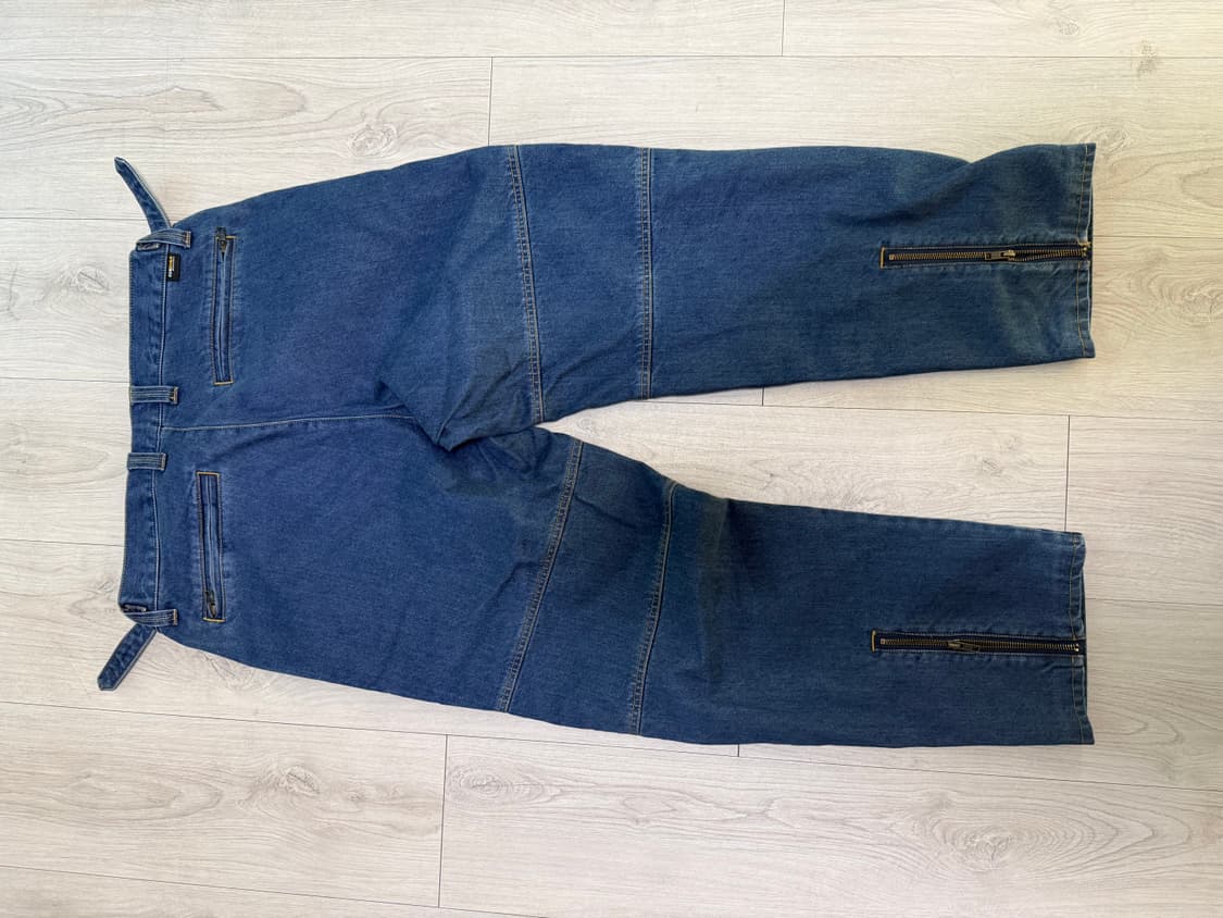 (34)슈프림 x 밴슨 레더스 코듀라 데님 레이싱 팬츠 블루 - 22FW 상품이미지5