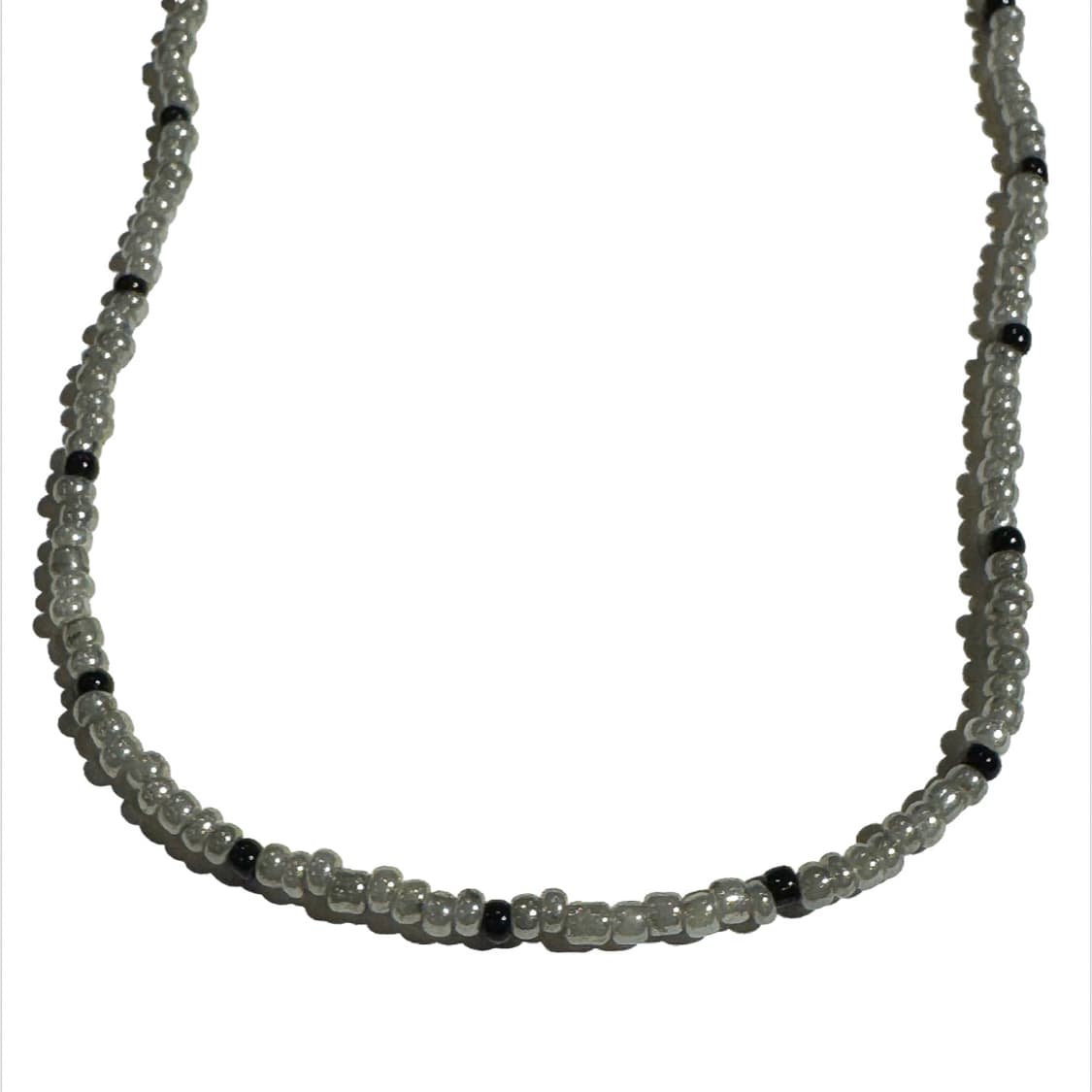 Ellavo dark silver beads necklace 상품이미지3