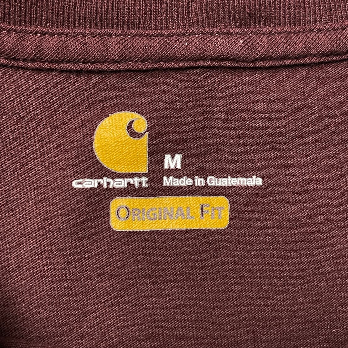 CARHARTT 칼하트K87 딥와인 포켓 반팔 티셔츠 A01089 상품이미지9